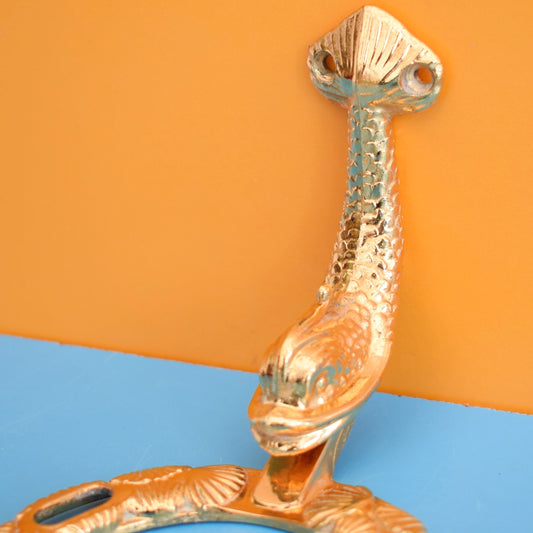 Vintage 1970s Lan Bar Toothbrush Holder - Gold Fish