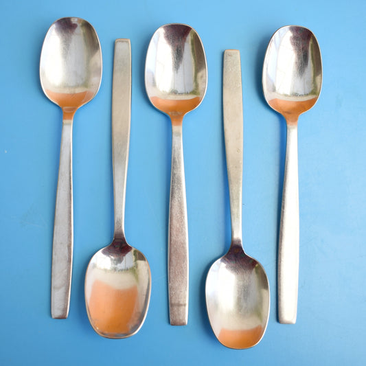 Vintage 1960s Viners Chelsea Desert Spoons by Vintage