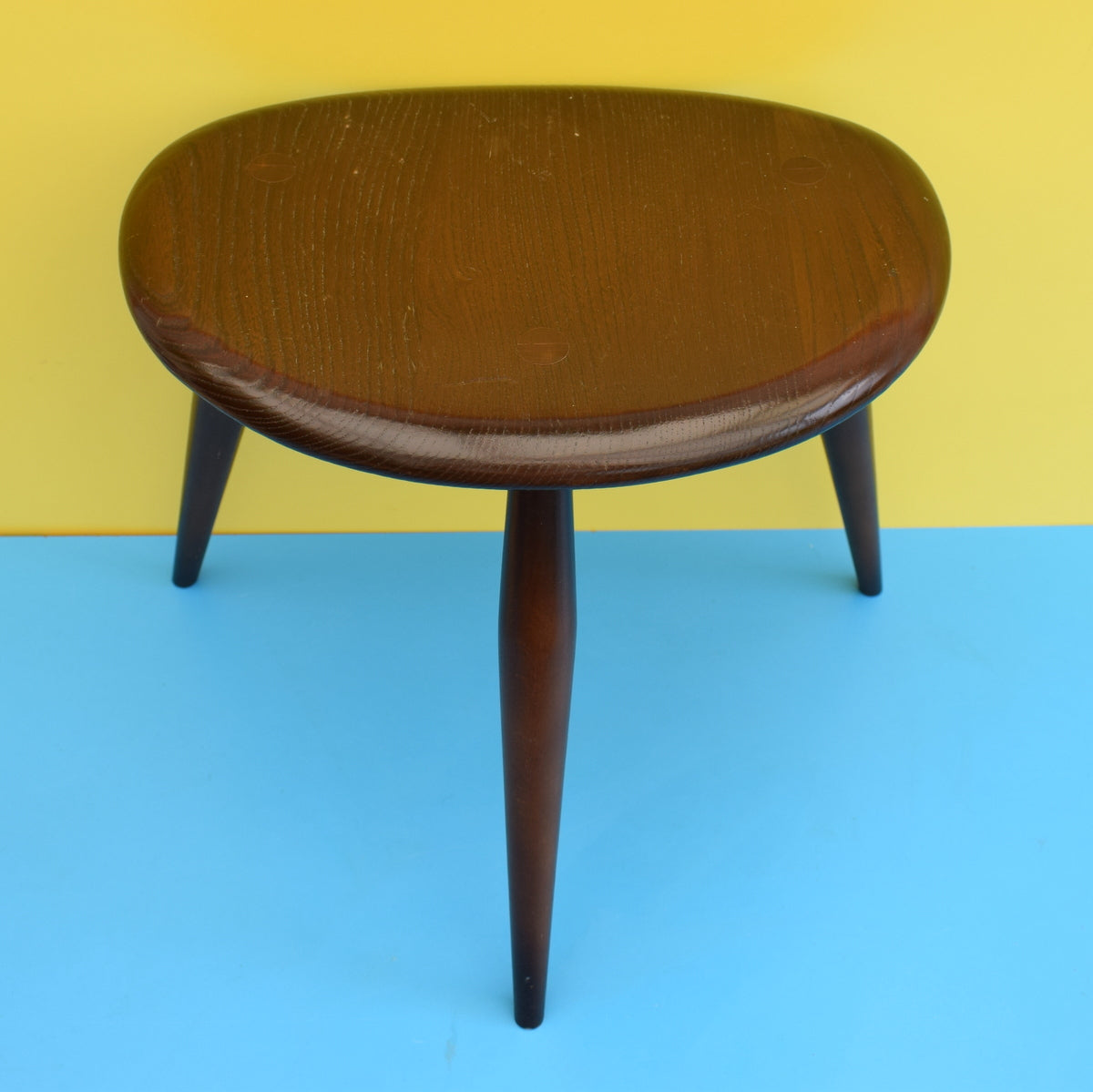 Vintage 1970s Ercol Pebble Table - Elm & Beech - Smallest