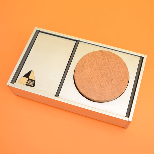 Vintage 1960s Clothes / Shoe Brush & Compartment - Wood / Aluminium - Design Centre Award - Artifact Design