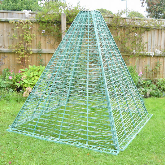 Vintage Fibreglass Strand Trellis Panels / Obelisk / Den - Russell Woodard - Arsenic Green