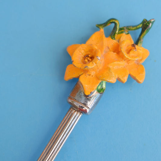 Vintage 1960s Boxed Welsh Daffodil Spoon by Vintage