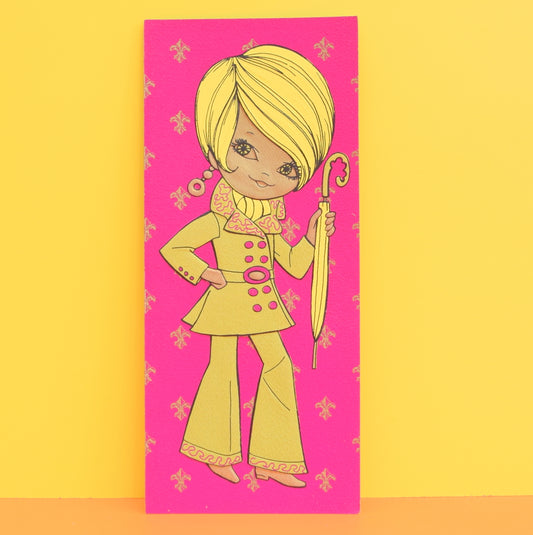 Vintage 1970s Greeting Card - American - Green Suit