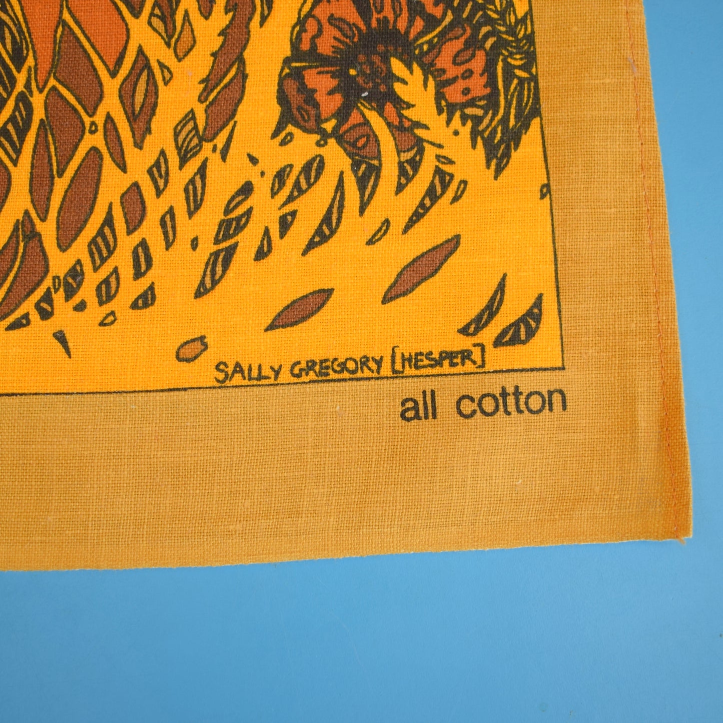 Vintage 1970s Tea Towel - Sally Gregory