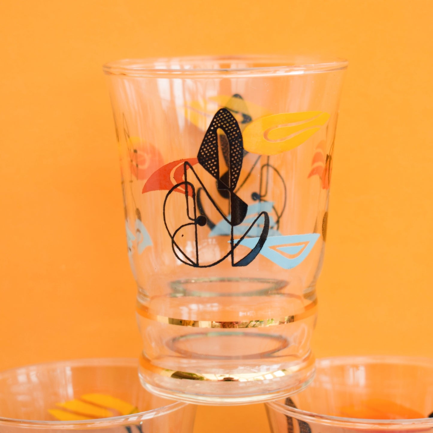 Vintage 1950s Tot Drinking Glass Set