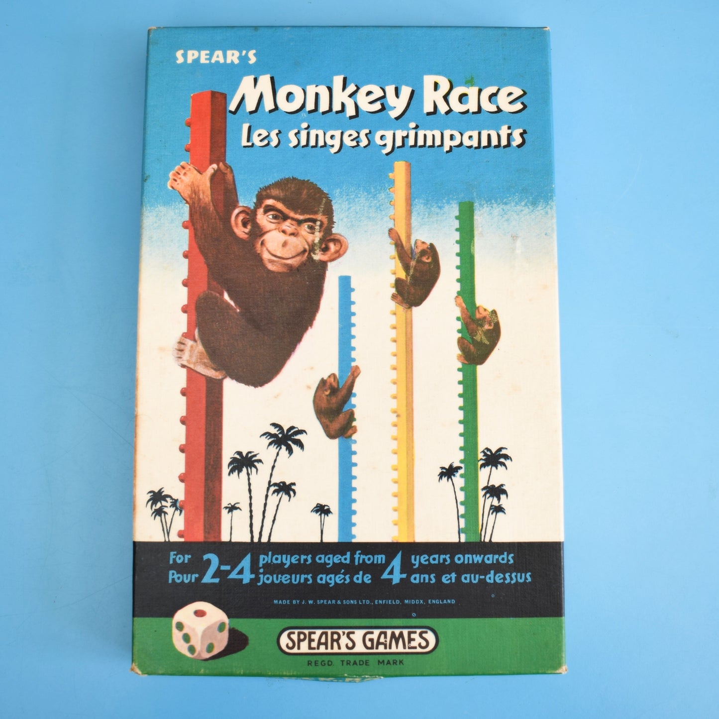 Vintage 1970s Spears Game - Monkey Race