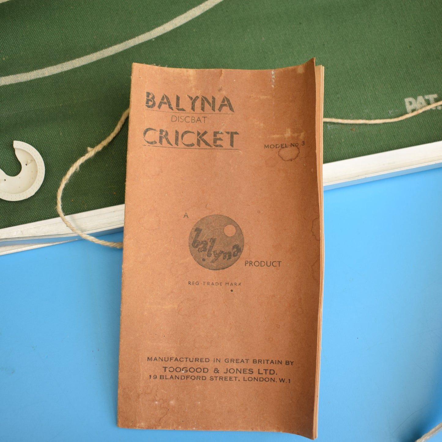 Vintage 1950s Balyna Cricket Game- Boxed by Pineapple Retro