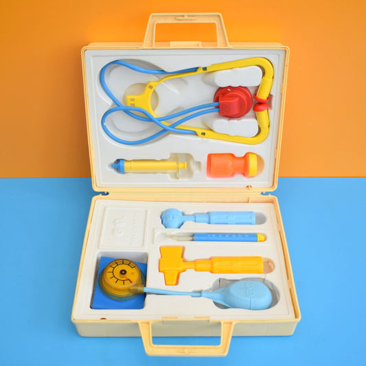 Vintage 1970s Plastic Fisher Price Medical Kit - With Case by Pineapple Retro