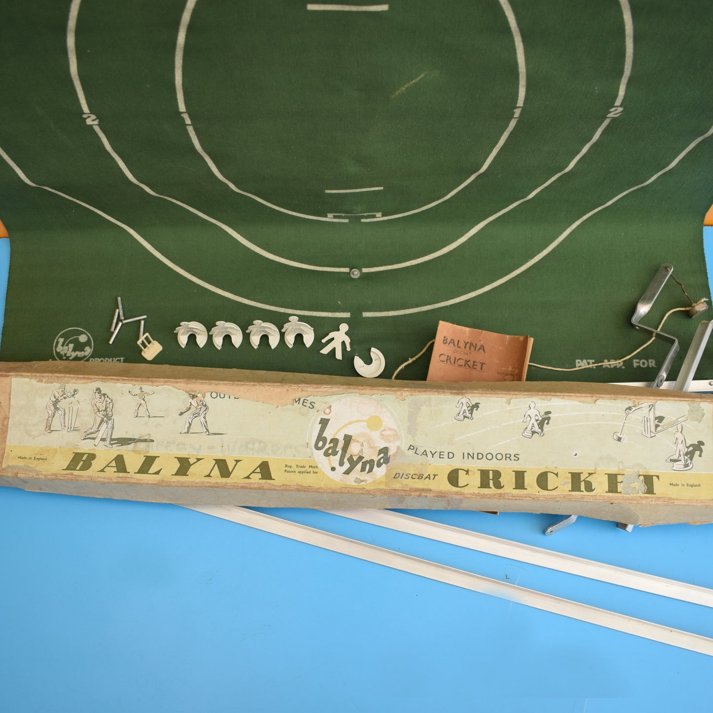 Vintage 1950s Balyna Cricket Game- Boxed by Pineapple Retro