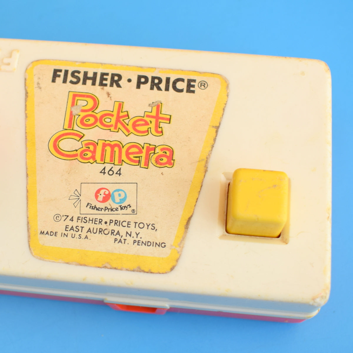 Vintage 1970s Plastic Fisher Price Pocket Camera Toy .