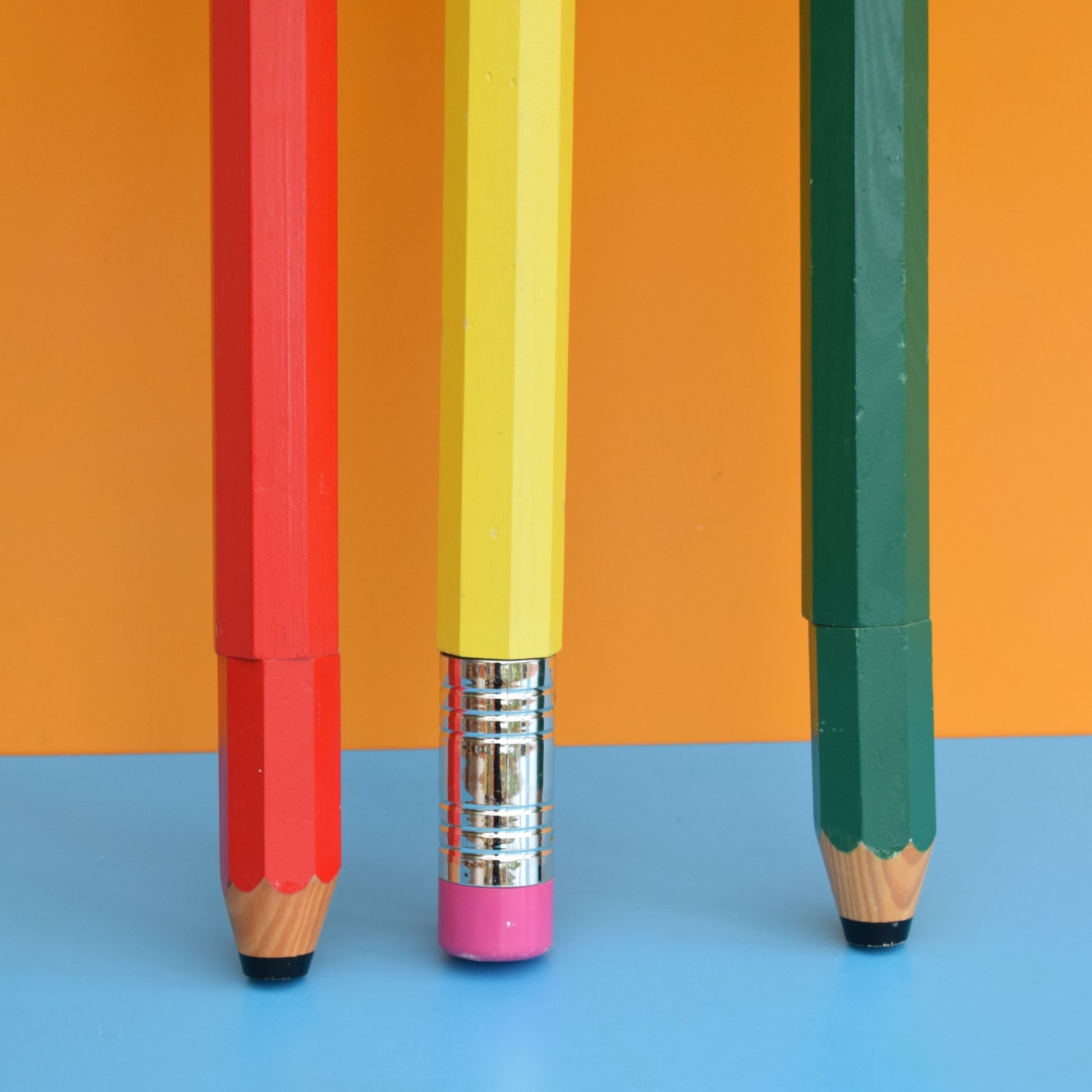 Vintage 1990s Oversized Pencils - Pop Art by Vintage