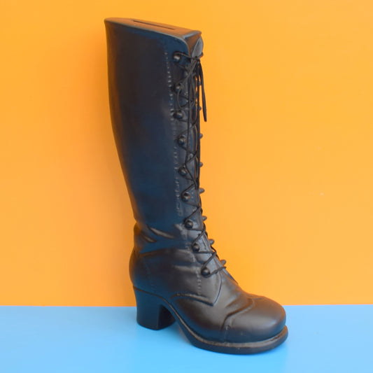 Vintage 1970s Ceramic Kinky Boot Money Box by Pineapple Retro