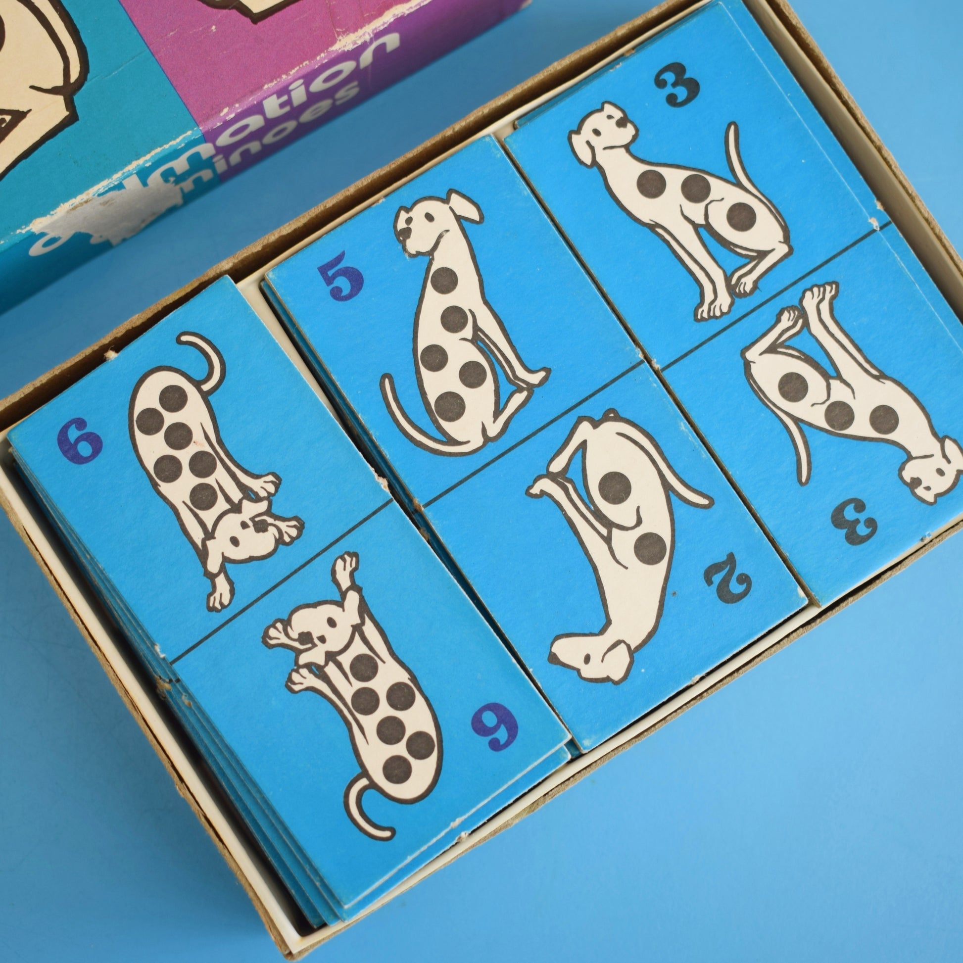 Vintage 1970s Dalmation Dominos by Vintage