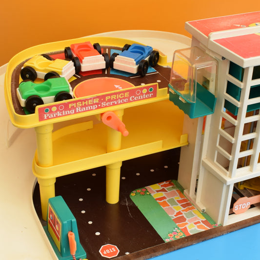 Vintage 1970s Fisher Price Car Park / Garage by Pineapple Retro