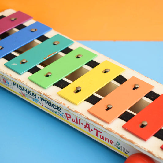 Vintage 1960s Fisher Price Xylophone - Rainbow by Pineapple Retro