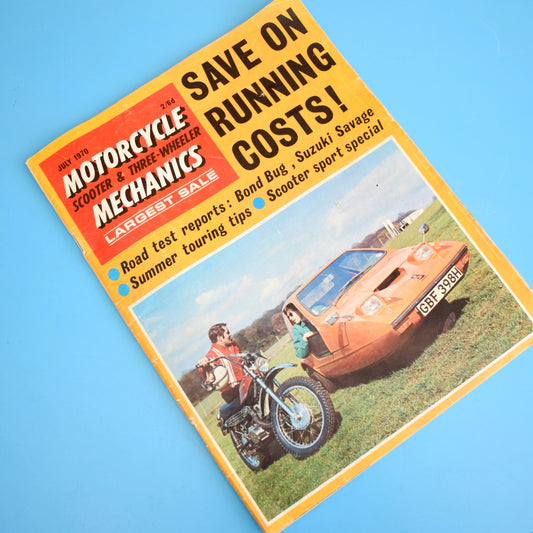 Vintage 1970s Motorcycle, Scooter & 3 Wheeler Mag by Pineapple Retro