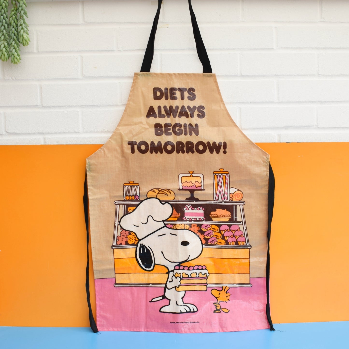 Vintage 1980s Ault Full Apron - PVC - Snoopy