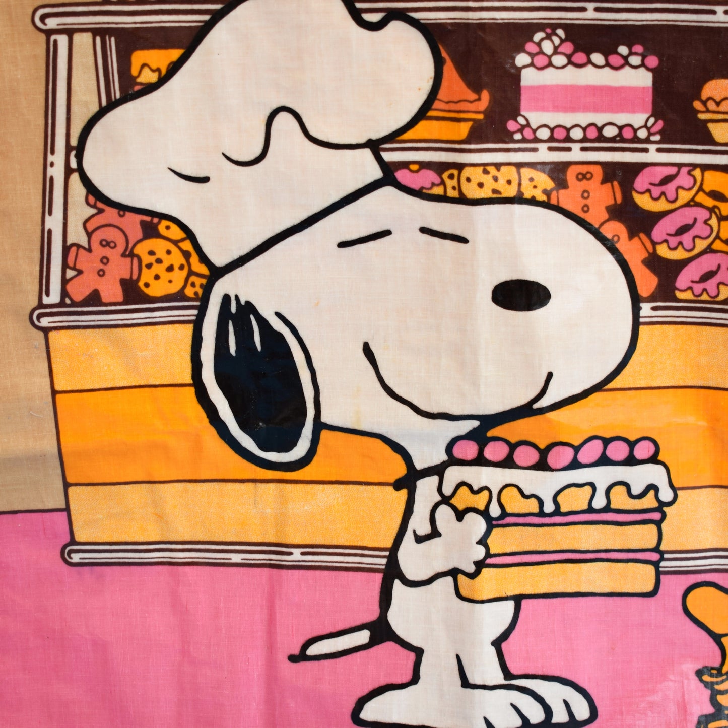 Vintage 1980s Ault Full Apron - PVC - Snoopy