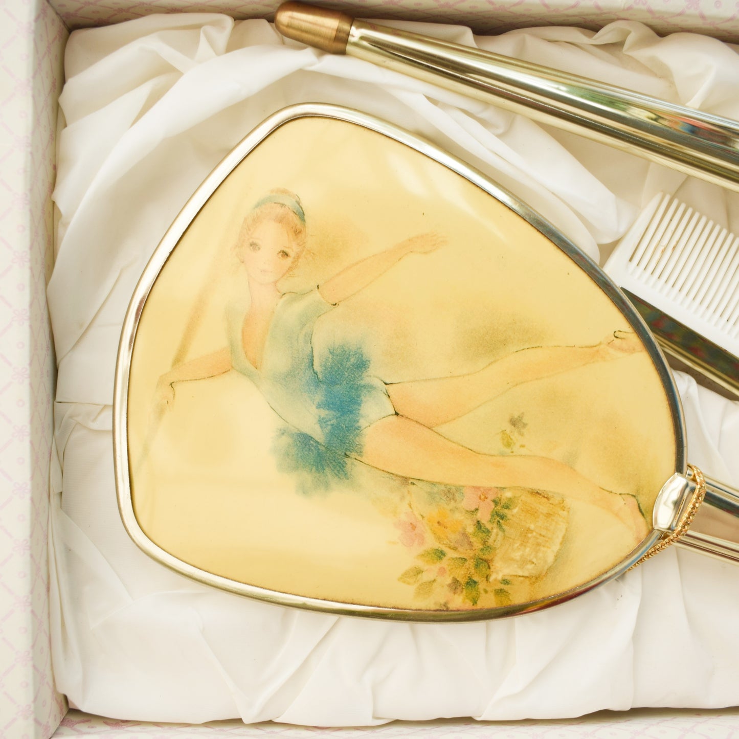 Vintage 1970s Kitsch Dressing Table Set