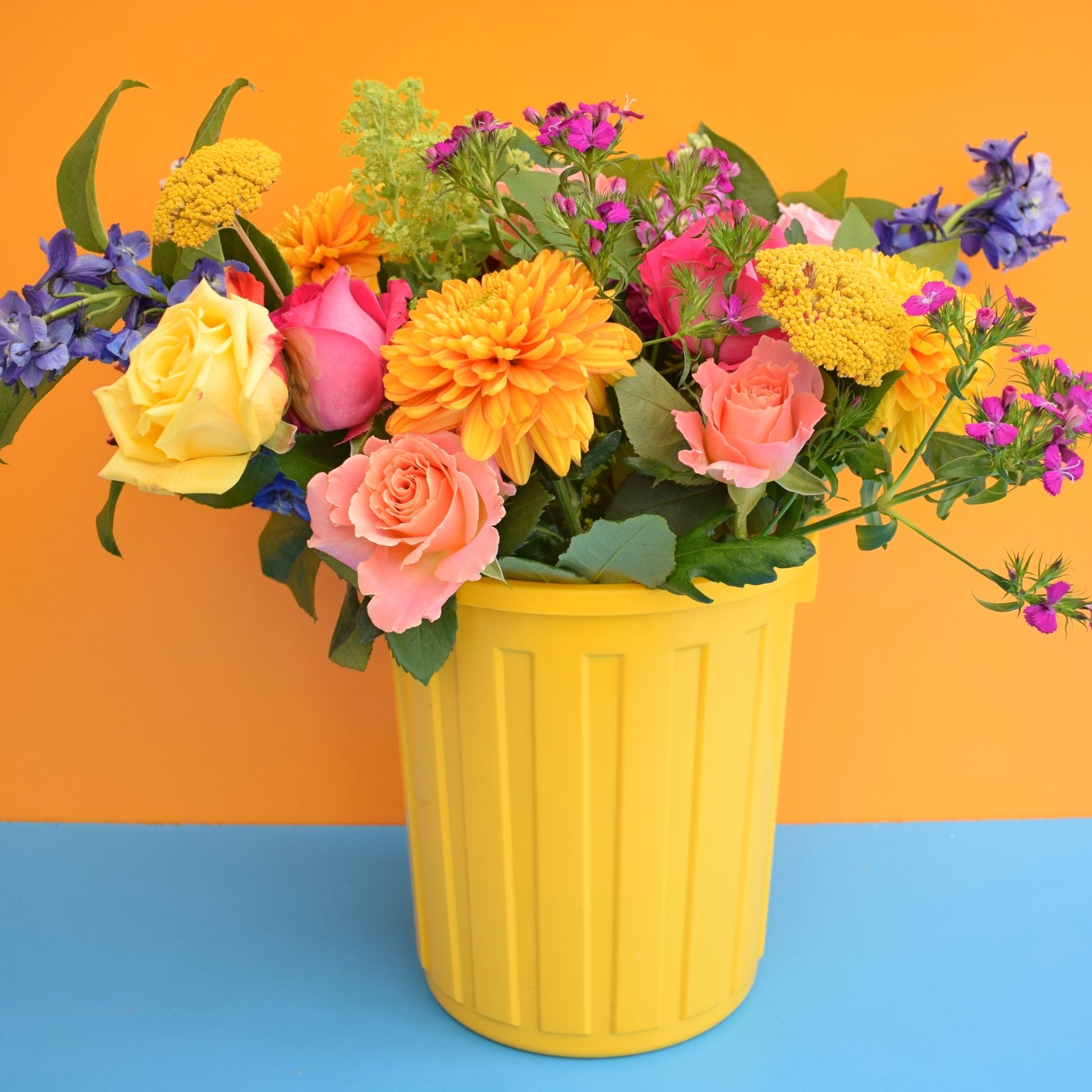 Vintage 1980s Storage - Pink / Yellow by Vintage