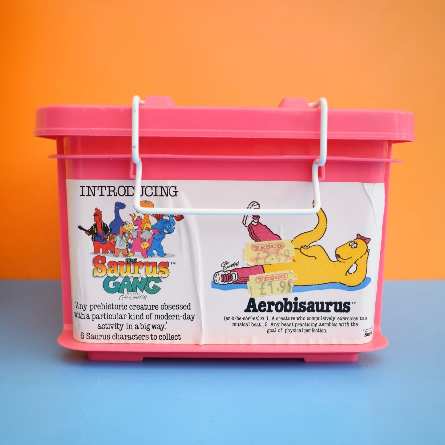 Vintage 1980s Storage - Pink / Yellow by Vintage