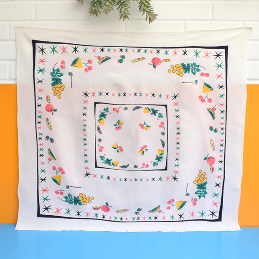 Vintage 1950s Tablecloth - Cocktails by Pineapple Retro