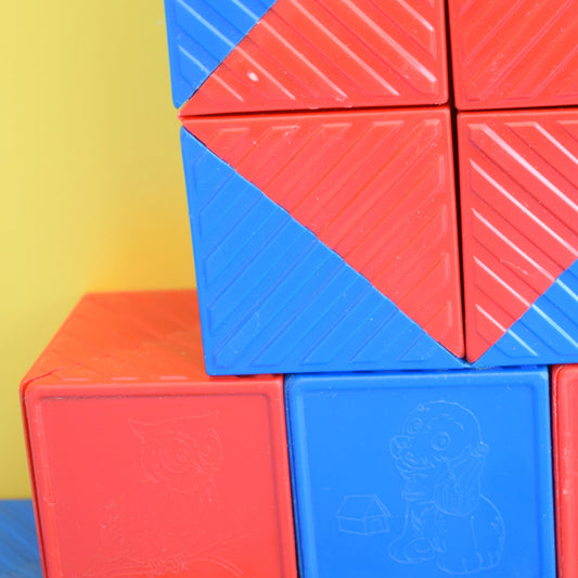 Vintage 1970s Plastic Tupperware Busy Blocks Toy