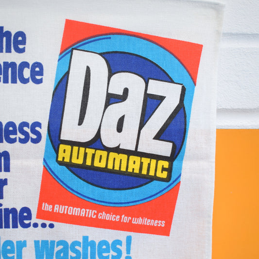 Vintage 1980s Cotton Tea Towel - Daz by Pineapple Retro