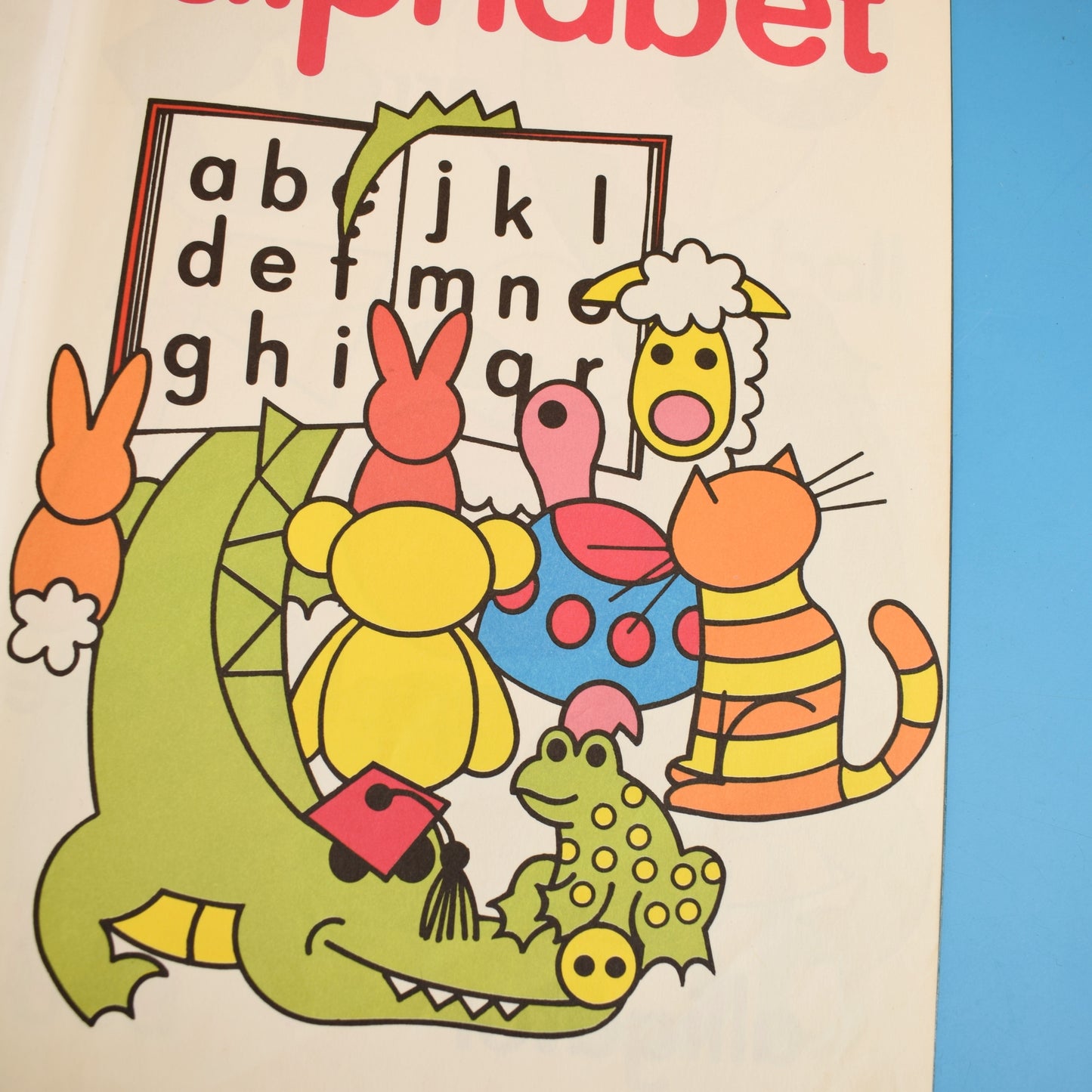 Vintage 1980s Big Ladybird ABC Word Book - Lynn Grundy