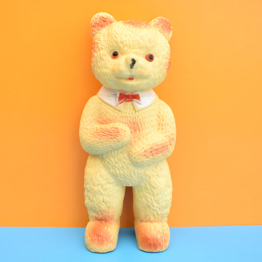 Vintage 1960s Large Squeaky Standing Bear Figure by Vintage