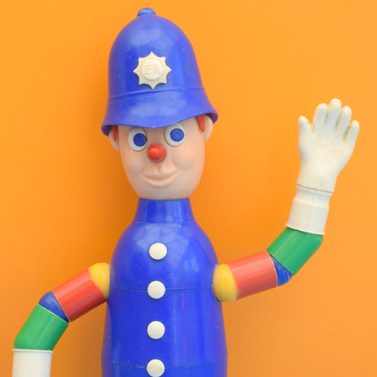 Vintage 1960s Bendy Policeman Toy - Merit Safe Play