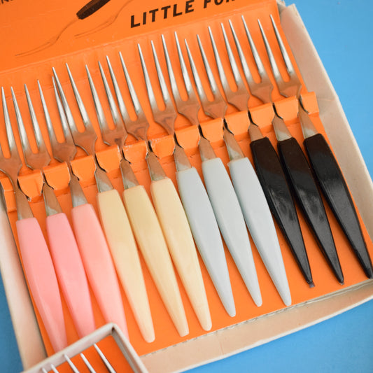 Vintage 1960s Little Forks- Pastels- Boxed by Pineapple Retro