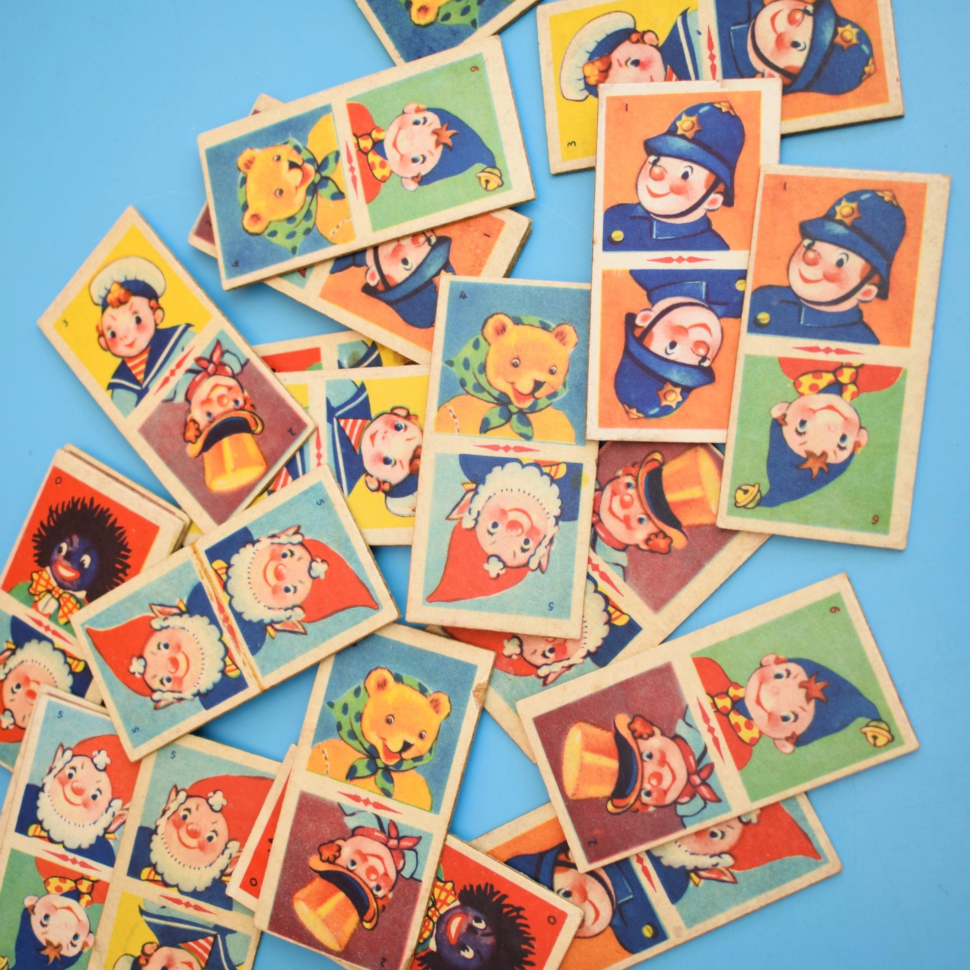 Vintage 1960s Noddy Picture Dominos by Vintage