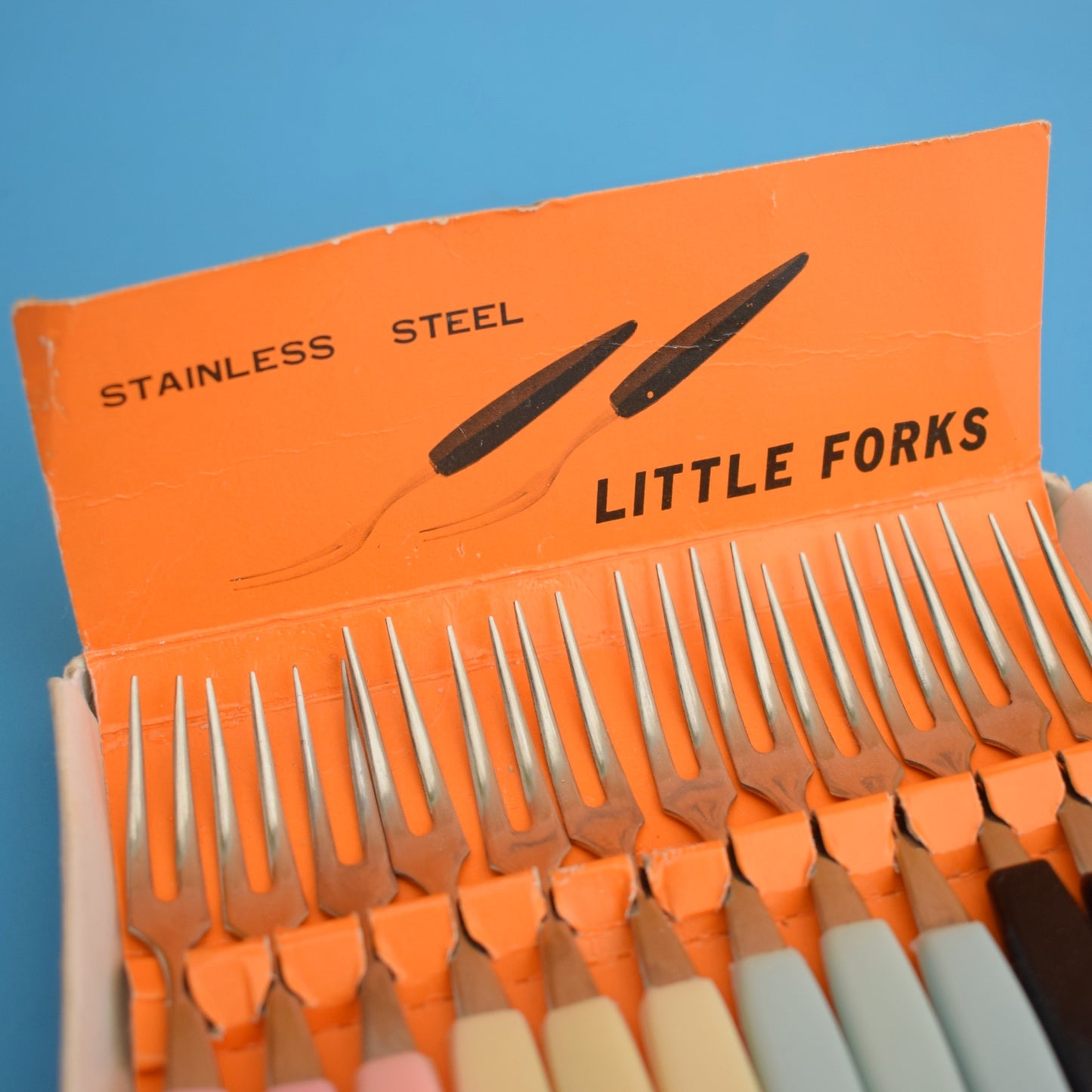 Vintage 1960s Little Forks- Pastels- Boxed