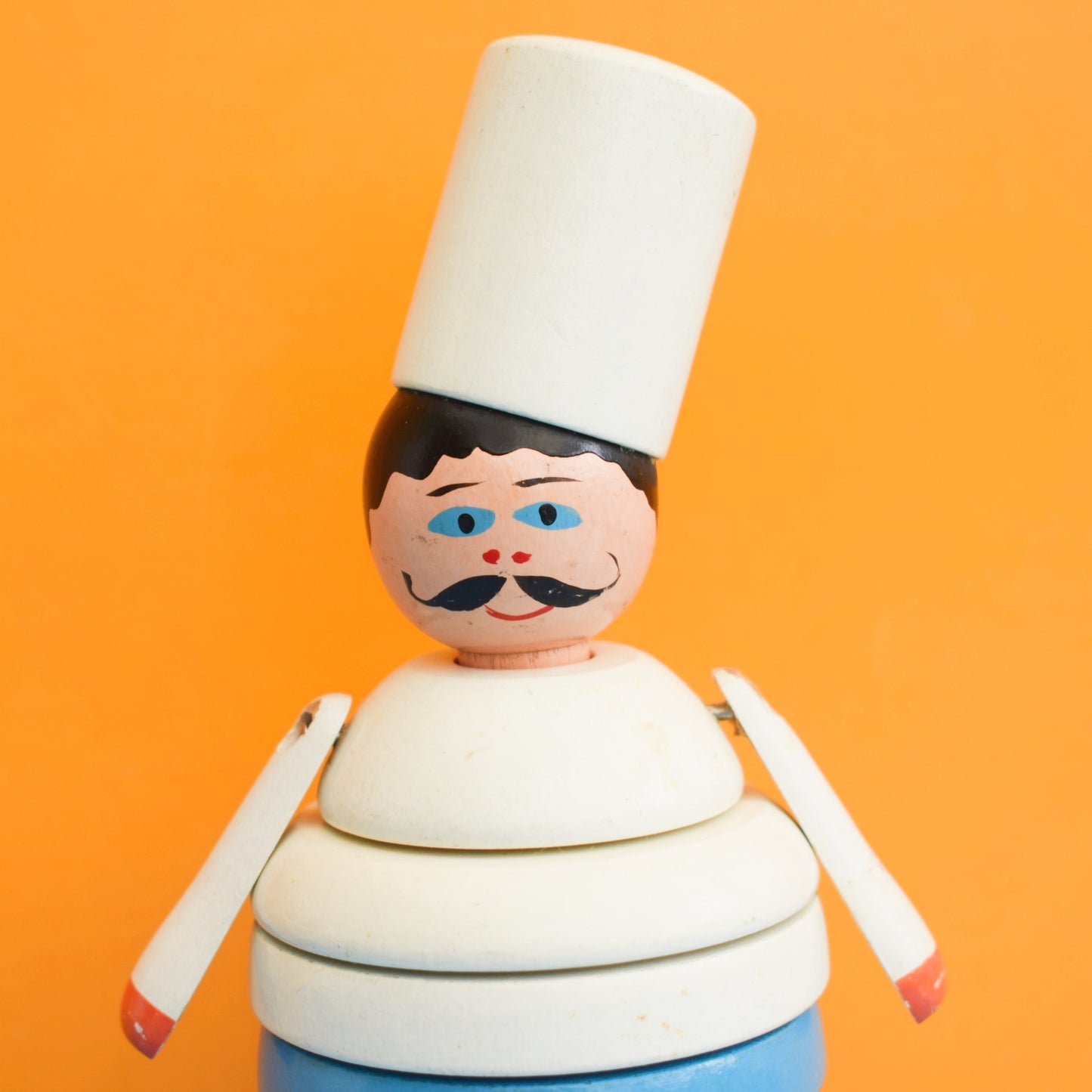 Vintage 1960s Brio Wooden Chef / Penguin by Pineapple Retro