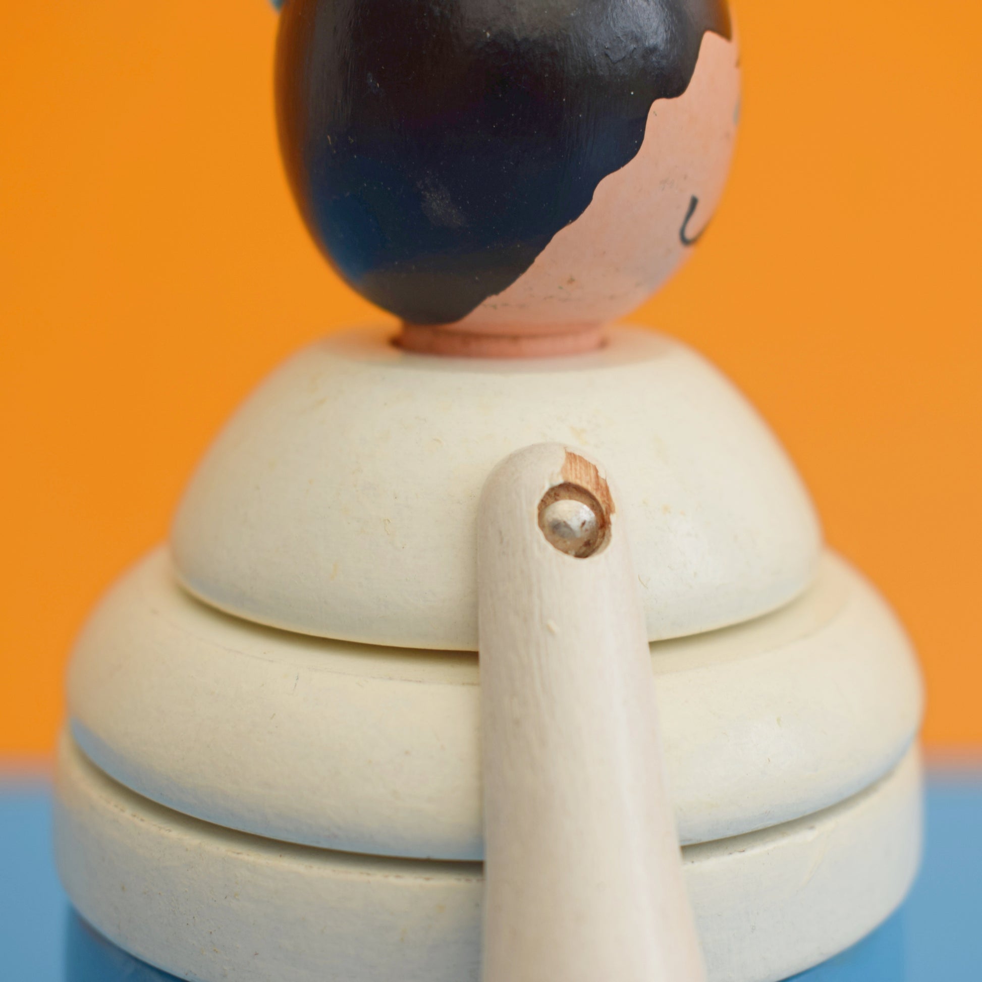 Vintage 1960s Brio Wooden Chef / Penguin by Pineapple Retro