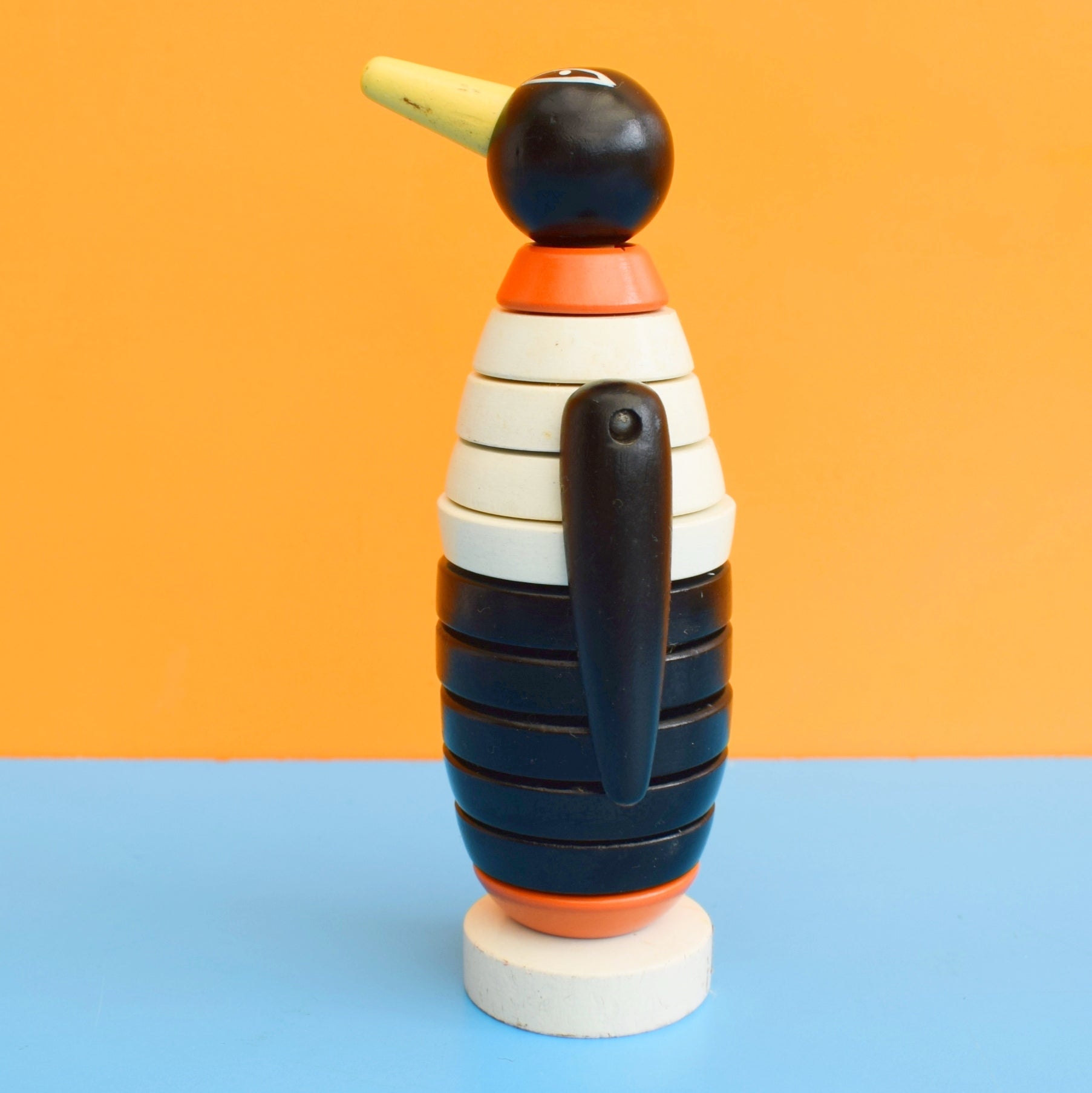 Vintage 1960s Brio Wooden Chef / Penguin by Pineapple Retro