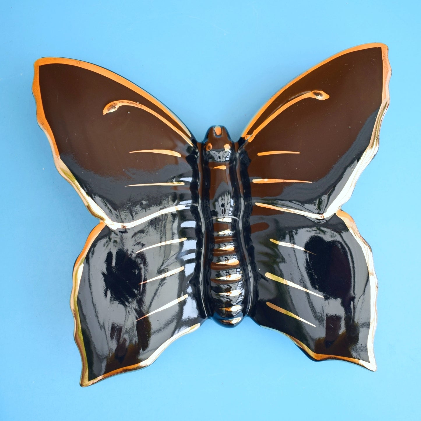 Vintage 1950s Ceramic Wall Pockets - Butterfly by Pineapple Retro