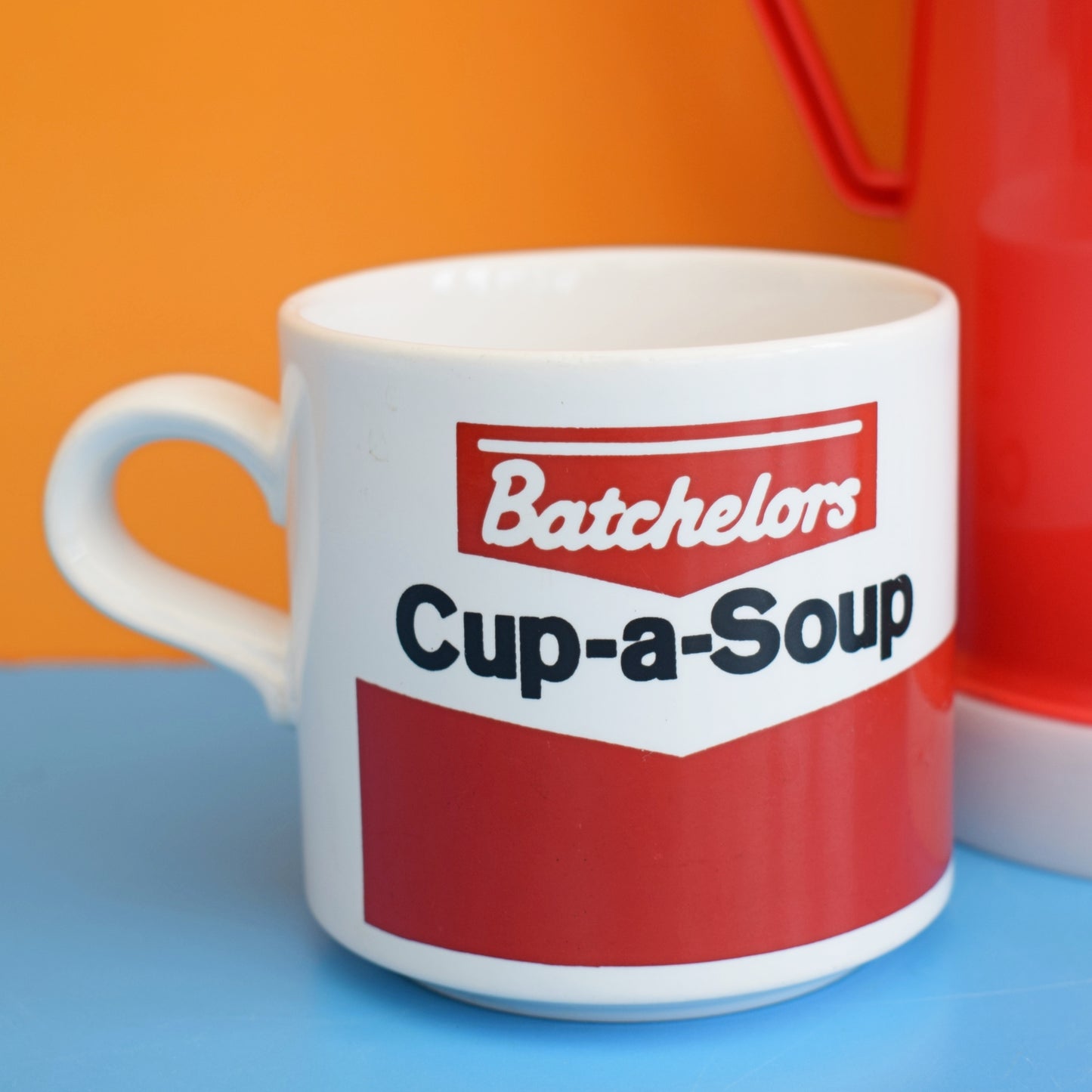 Vintage 1980s Soup Set- Thermos Flask / Mugs