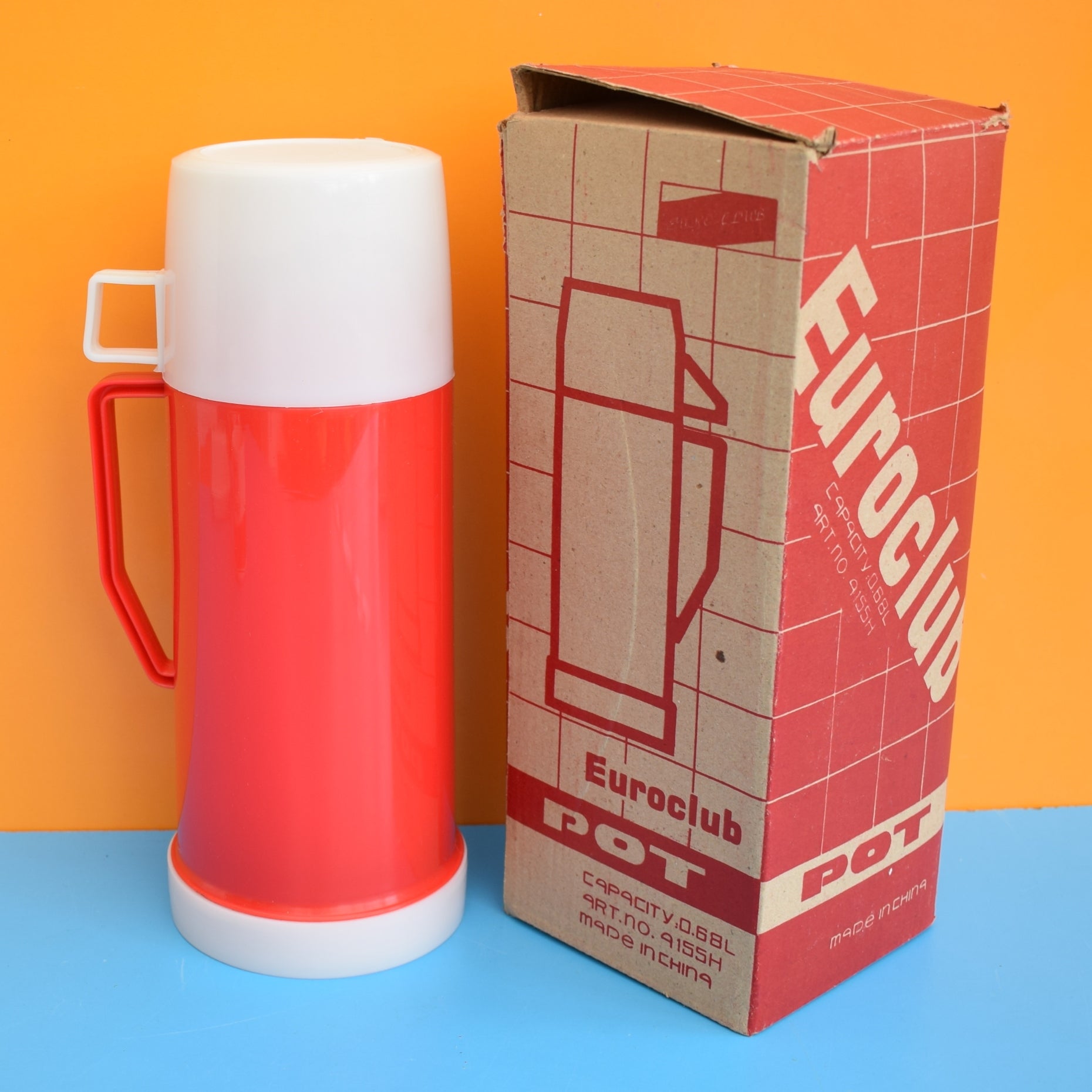 Vintage 1980s Soup Set- Thermos Flask / Mugs by Pineapple Retro