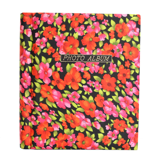 Pink red flower 60s photo album