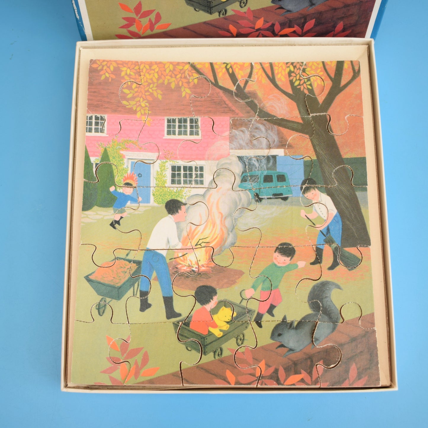 Vintage 1970s Puzzle - by Galt - Bonfire by Pineapple Retro