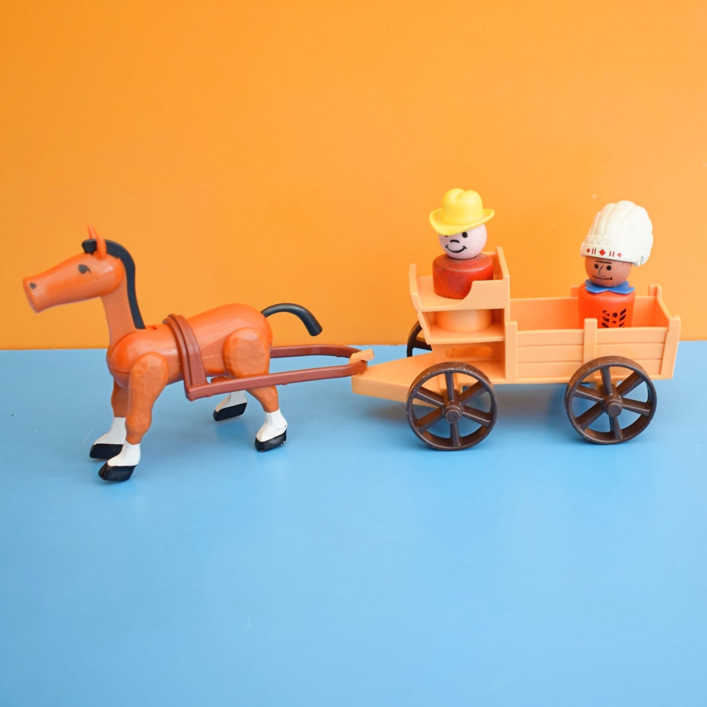 Vintage 1970s Fisher Price Cowboy & Indian by Pineapple Retro