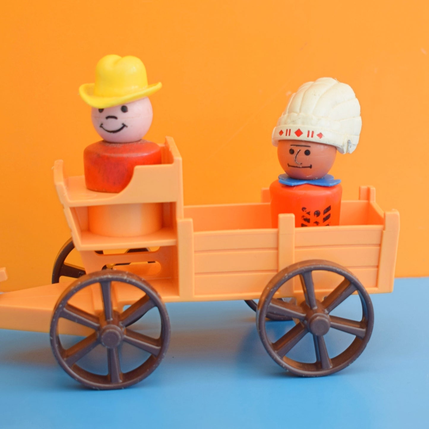 Vintage 1970s Fisher Price Cowboy & Indian by Pineapple Retro