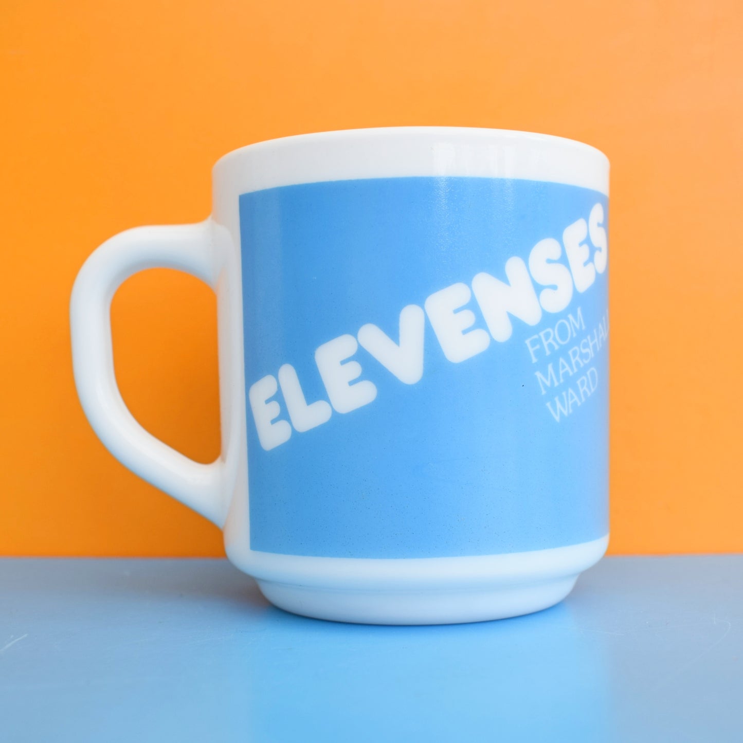 Vintage 1970s Mug - Glass - Elevenses by Vintage
