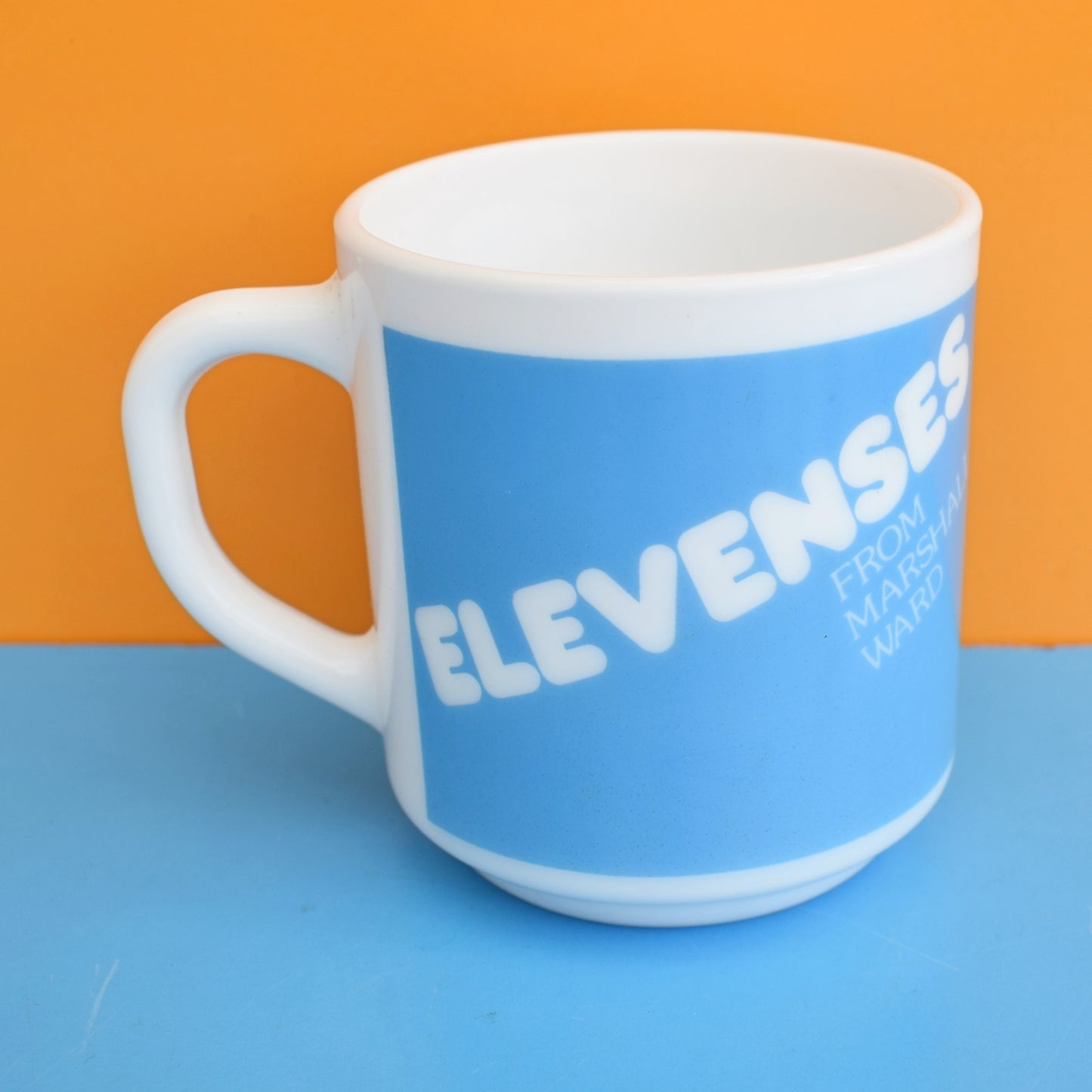 Vintage 1970s Mug - Glass - Elevenses by Vintage