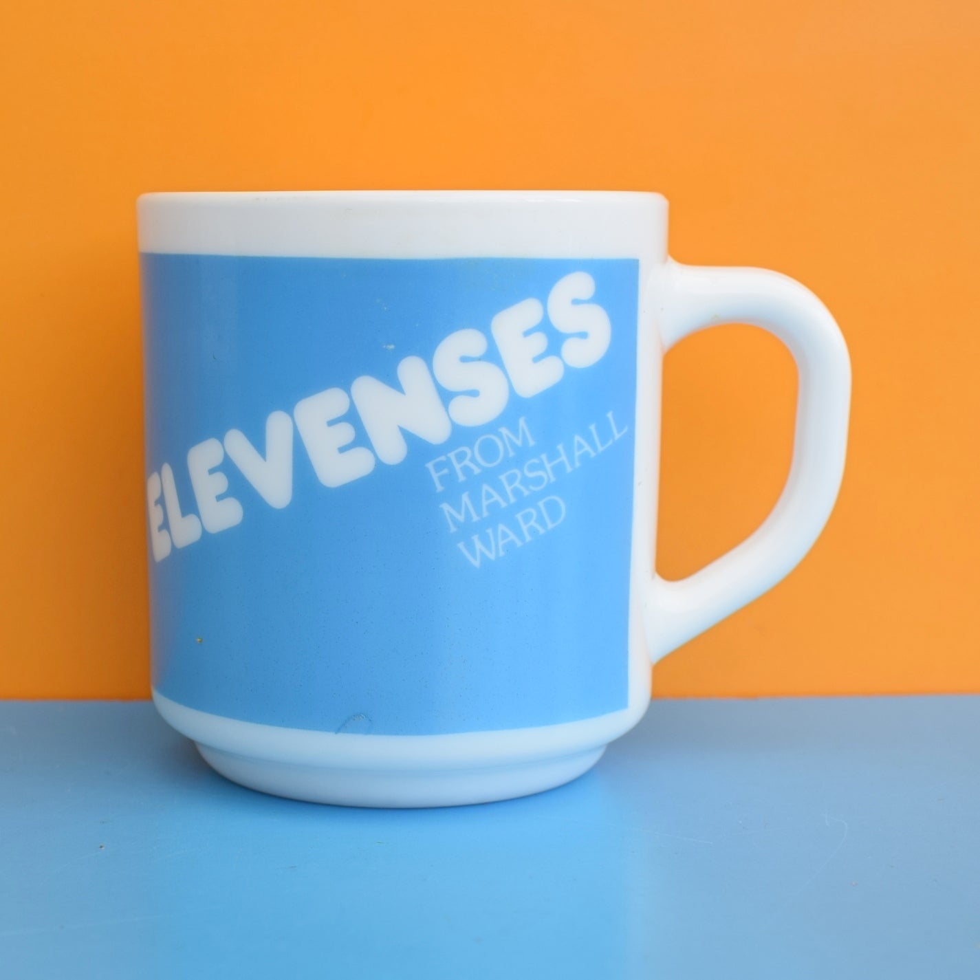Vintage 1970s Mug - Glass - Elevenses by Vintage