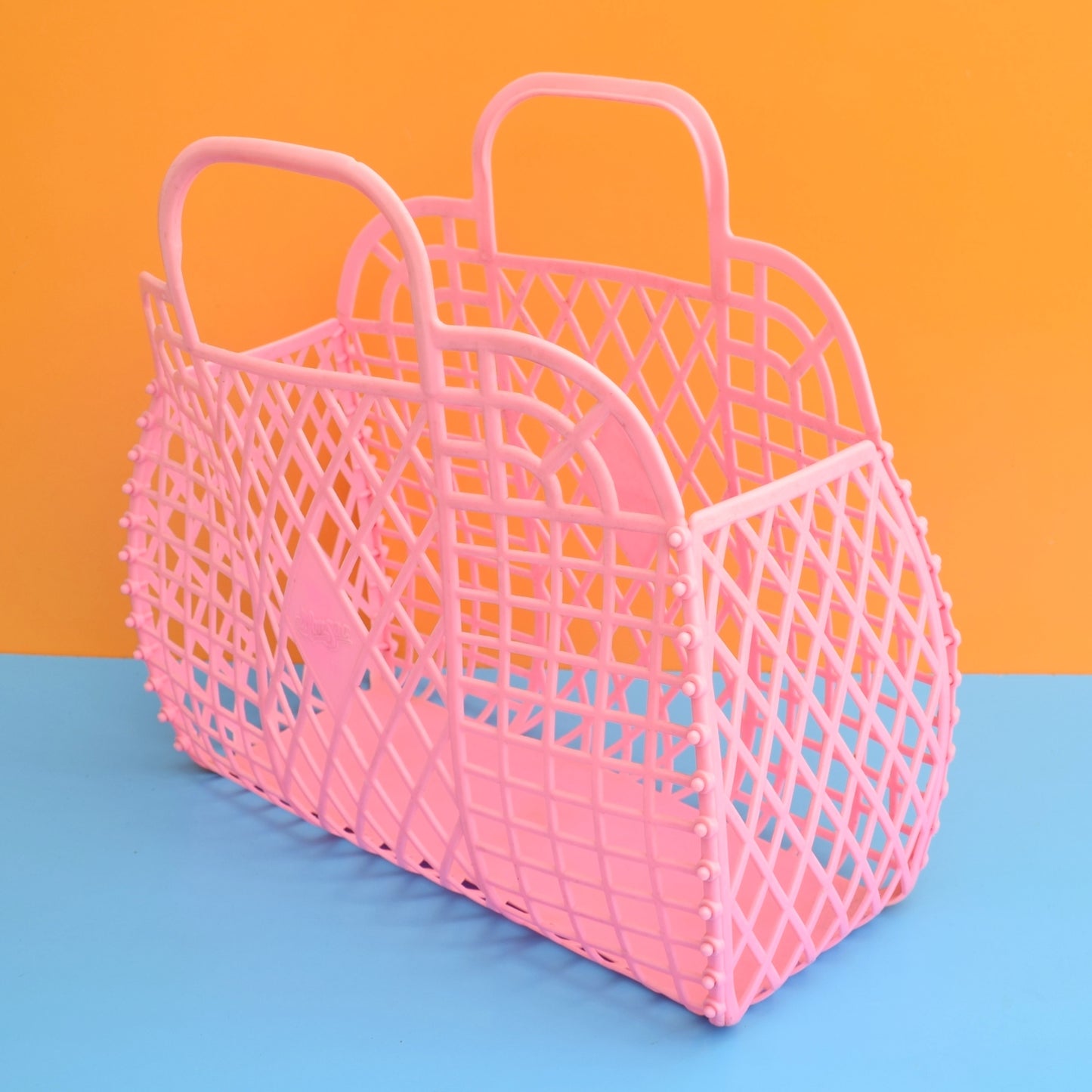 Vintage 1980s Plastic Jelly Bag - Pink