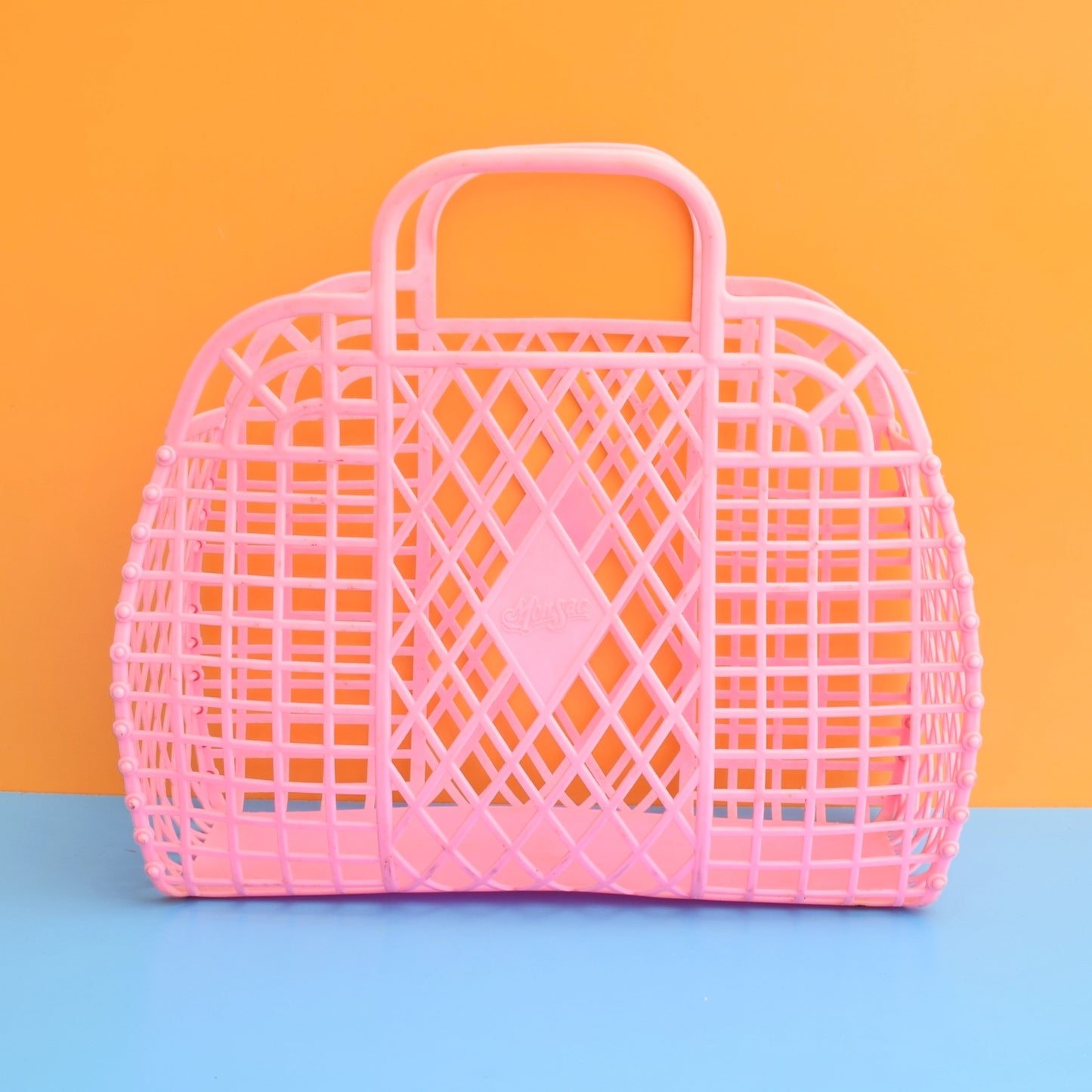 Vintage 1980s Plastic Jelly Bag - Pink