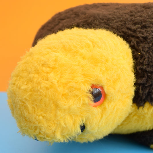 Vintage 1970s Large Fluffy Tortoise Footstool - Oddessa by Pineapple Retro